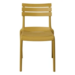 Stapelbare tuinstoel Napoli - geel - 83x55x48 cm