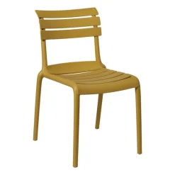 Stapelbare tuinstoel Napoli - geel - 83x55x48 cm