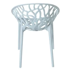 Stapelbare tuinstoel Palma - blauw - 78.5x58x59.5 cm