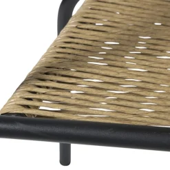 Stapelbare tuinstoel Tim - bruin/zwart - 73x53x62 cm