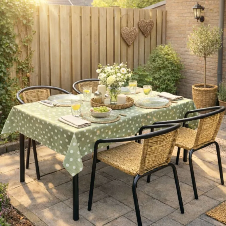 Stapelbare tuinstoel Tim - bruin/zwart - 73x53x62 cm
