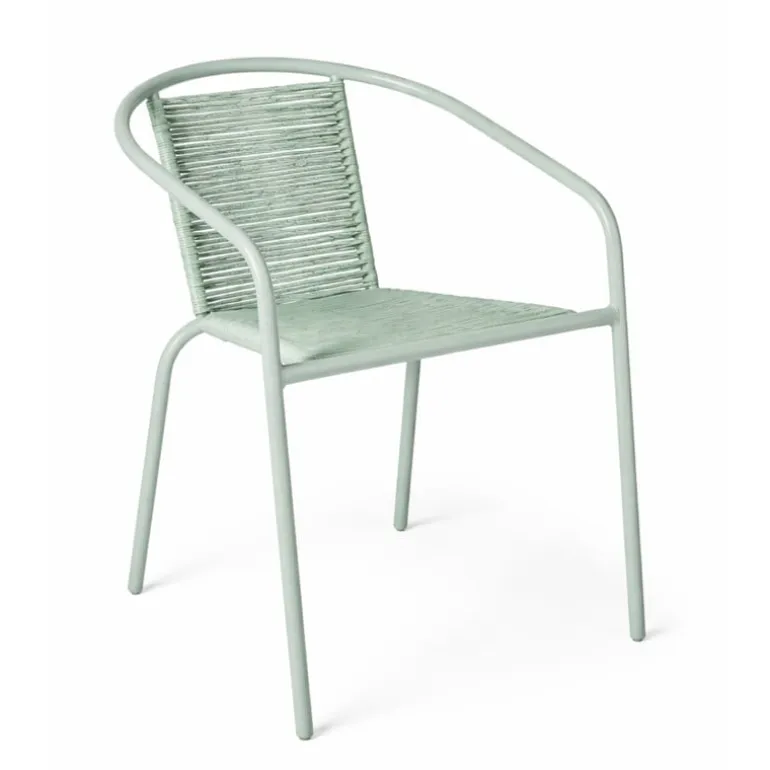 Stapelbare tuinstoel Tim - groen - 73x53x62 cm