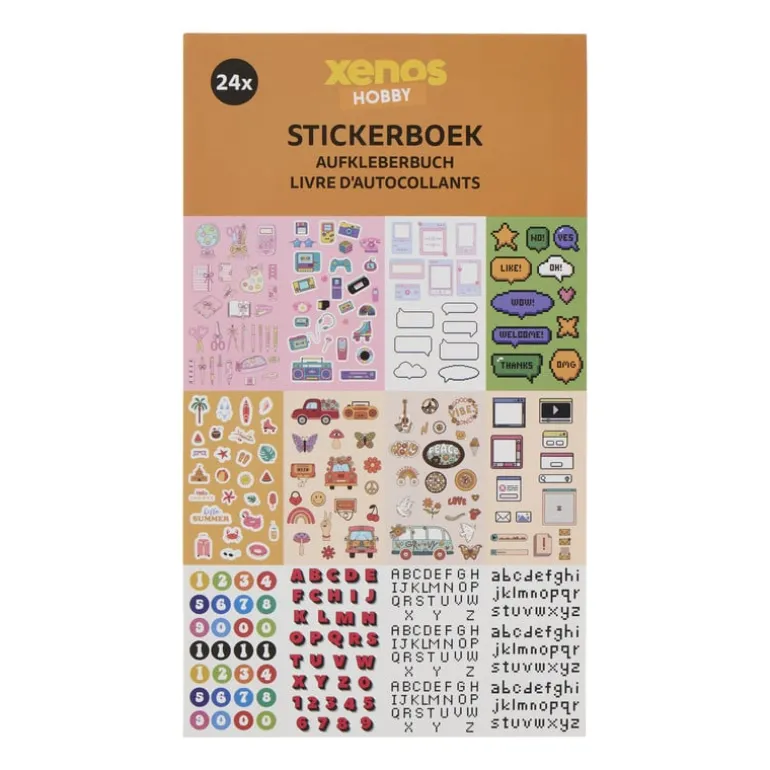 Stickerboek - multikleur - 24 pagina's