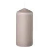 Stompkaars glad - beige - ø6x13 cm