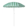 Strandparasol streep - groen/blauw - ø160x180 cm