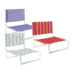 Strandstoeltje - paars - 45x45x46 cm