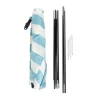 Strandtent - blauw/wit - 220x120 cm