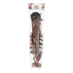 Tafeldecoratie happy birthday - rosé goud - 42 cm