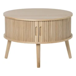 Tafel/kast Uppsala rond - naturel - ø60x40 cm