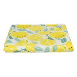 Tafelkleed citroen - geel/wit - 150x220 cm