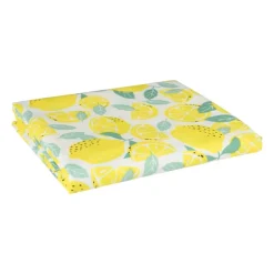 Tafelkleed citroen - geel/wit - 150x220 cm