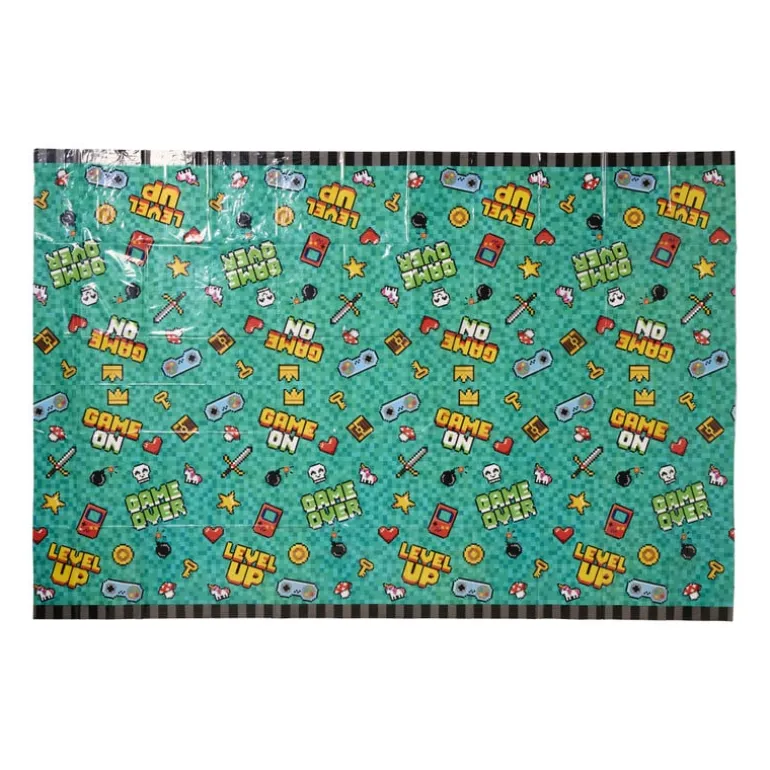 Tafelkleed game - multikleur - 120x180 cm