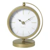 Tafelklok metaal - goud - 20x16x10.5 cm