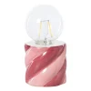 Tafellamp spekje - rood/roze - ø8.5x17 cm