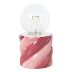 Tafellamp spekje - rood/roze - ø8.5x17 cm