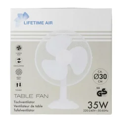 Tafelventilator - wit - 49x34x23.5 cm