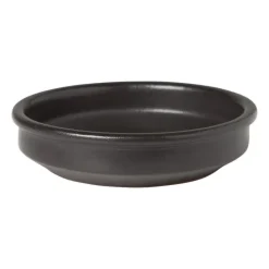 Tapasbakje klei - zwart - ⌀16 cm