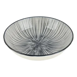 Tapas schaaltje Sevilla - zwarte lijnen - ø14x3,5 cm