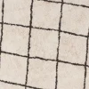 Tapijt berber rond - zwart/beige - ø120 cm