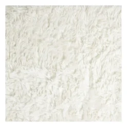 Tapijt hoogpolig - wit - 120x180 cm