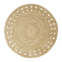 Tapijt riet - rond - ø120 cm