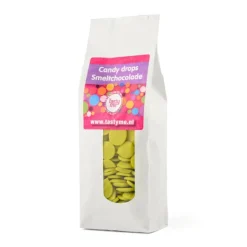 Tasty Me candy drops smeltchocolade - groen - 300 gram