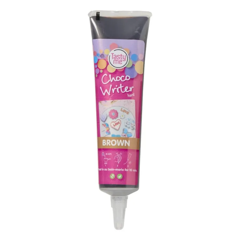 Tasty Me choco schrijftube - bruin - 31 gram