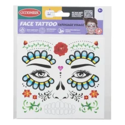 Tattoo gezicht - diverse varianten - 14x18x0.1 cm