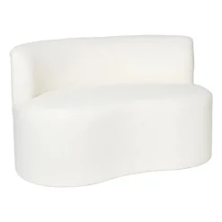 Teddy loveseat fauteuil - wit - 71x120x71 cm