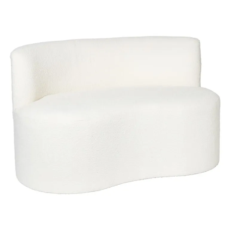 Teddy loveseat fauteuil - wit - 71x120x71 cm