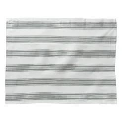 Theedoeken set van 3 - groen/wit - 45x65 cm