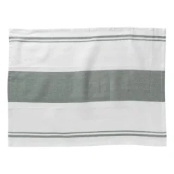 Theedoeken set van 3 - groen/wit - 45x65 cm