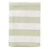 Theedoek strepen - groen/wit - 50x70 cm