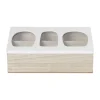 Theedoos organisch - 6 vakken - 26x16x7 cm