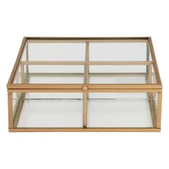 Theedoos - 15x15x5.5 - goud