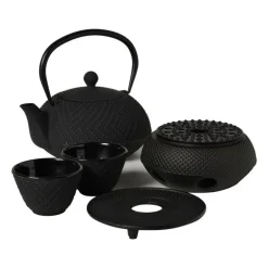 Theekopjes Yuka - set van 2 - zwart