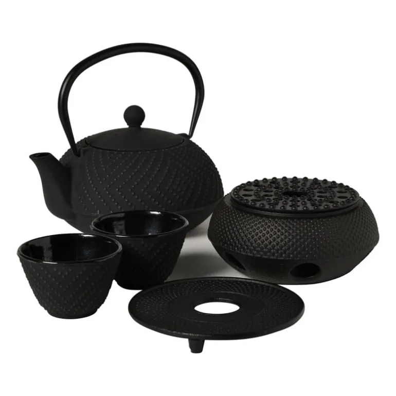 Theekopjes Yuka - set van 2 - zwart