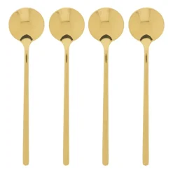 Theelepel goud - set van 4 - 13 cm
