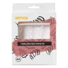 Theelepels roze - glas - set van 4