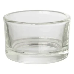 Theelichthouder helder - transparant - ø5x3.2 cm