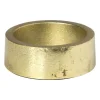 Theelichthouder rond - goud - ø5.5x3 cm