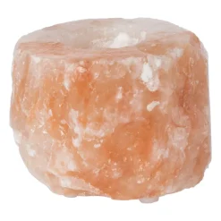Theelichthouder zoutsteen - ø7.5x7 cm