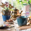 Theepot shiny gold - goud - 800 ml