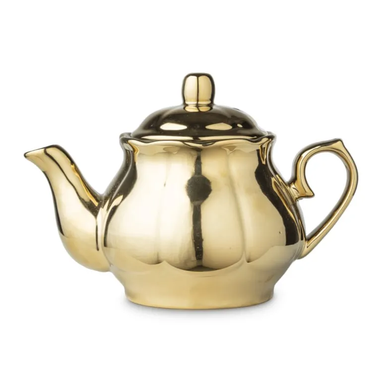 Theepot shiny gold - goud - 800 ml