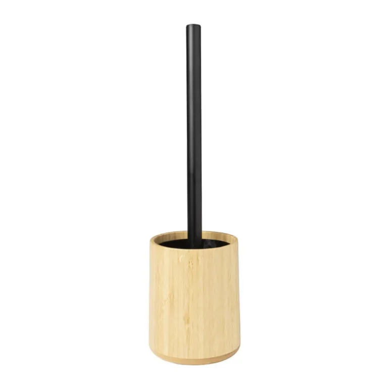 Toiletborstel bamboe - naturel - ø10.5x12 cm