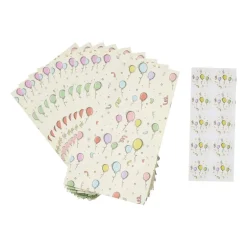 Traktatie zakjes ballon - multikleur - set van 10