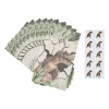 Traktatie zakjes dino - multikleur - set van 10