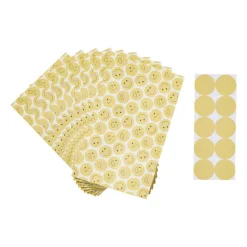 Traktatie zakjes smiley - multikleur - set van 10