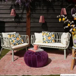Tuinfauteuil como - groen - 68x78x63 cm
