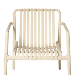 Tuinfauteuil Lea - beige - 75.5x75.5x66.5 cm